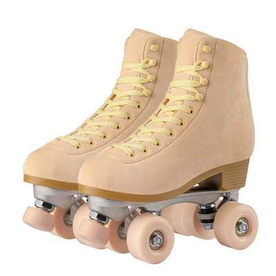 新款专业双排旱冰鞋成人男女可调节四轮双排溜冰鞋儿童轮滑鞋