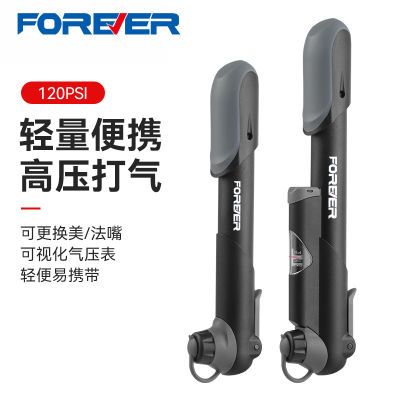 百亿补贴：永久高压自行车打气筒便携美法嘴充气筒篮球游泳圈打气筒带气压表 18.9元