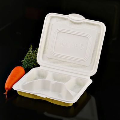 一次性餐盒连体四五格外卖饭盒打包盒塑料分格快餐盒长方形包装盒