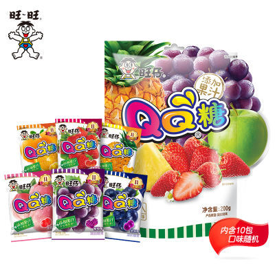 旺旺 旺仔QQ糖200g 综合口味果汁软糖儿童休闲小零食分享装