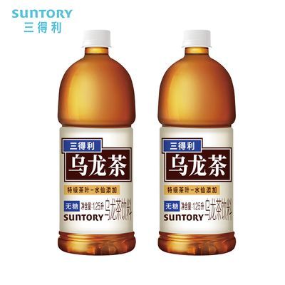 SUNTORY/三得利无糖乌龙茶1.25L*2瓶茉莉0糖0脂0卡无糖茶饮料【2月22日发完】