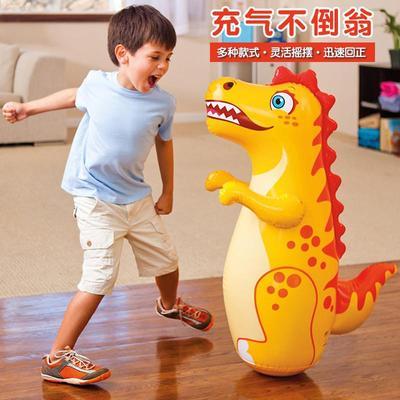 充气不倒翁玩具充气宝宝加厚健身吹气沙袋气球卡通PVC小孩儿玩具