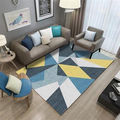 客厅地毯现代简约北欧风高级灰色卧室床边沙发茶几毯满铺垫可定制