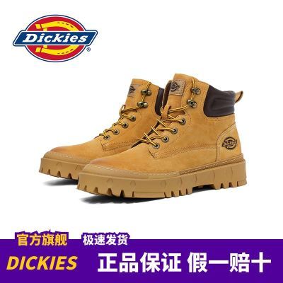 Dickies工装靴男2024春季新款大黄靴厚底英伦马丁靴户外休闲男鞋