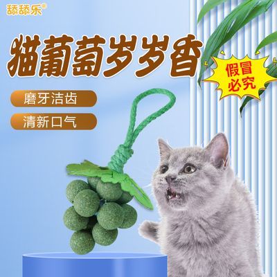 舔舔乐逗猫葡萄玩具猫葡萄岁岁香洁牙猫薄荷虫瘿果磨牙球清新口气