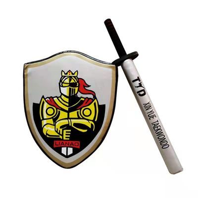 儿童骑士盾牌跆拳道训练器材道具装备海绵棒拳击陪练棍靶组合剑盾