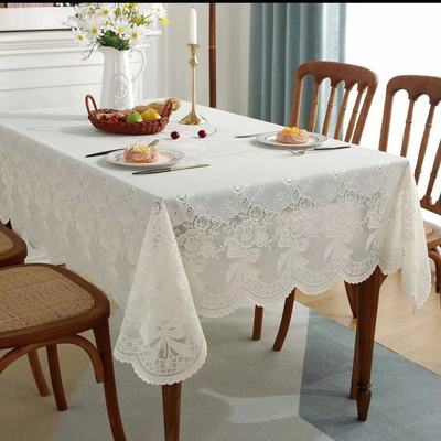 长方形桌布高档高贵防水防油防烫免洗PVC茶几餐桌桌布桌垫蕾丝