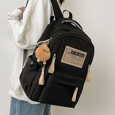 原创中学生书包女韩版双肩背包男大容量爆款帅气高颜值耐用旅行包