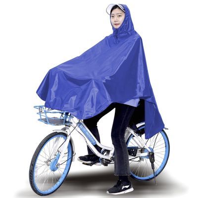 雨衣自行车雨披单车雨衣单人男女成人学生雨衣加厚牛津布骑行雨衣