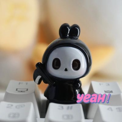 镰刀死神键帽十字轴游戏机械键盘万圣节礼物R4 E SC透光高透键帽