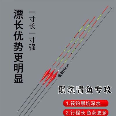 拖底黑坑野钓专用加粗醒目钓鱼防爆顶纳米大物漂全套浮漂超长行程