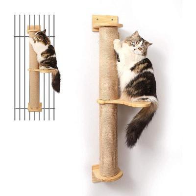 猫抓柱耐磨猫咪玩具清仓猫爬架壁挂式猫楼梯猫跳台通天柱挂墙