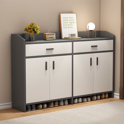 鞋柜门口家用楼道入户门玄关柜一体简易阳台收纳经济型小户型鞋架