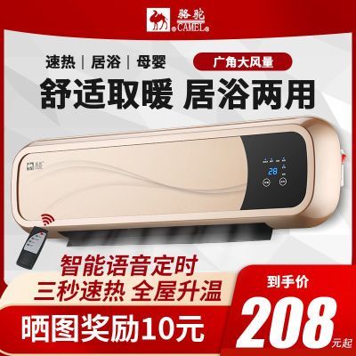 骆驼挂壁墙暧风机浴室卧室取暖器家用电暖器冷暧两用智能语音速热