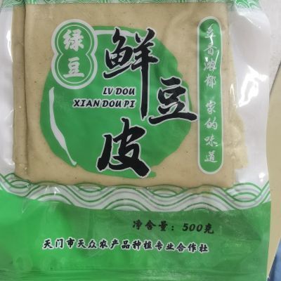 天门新鲜豆丝装湖北豆皮纯手工农家手工原味绿豆皮湖北速食土特产