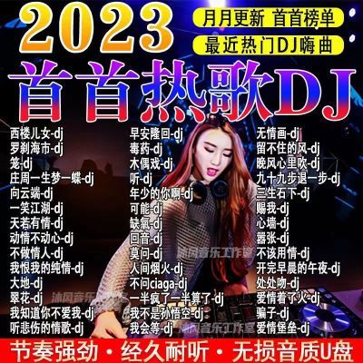 2023醉新歌曲DJ嗨曲热门流行热歌榜单中文DJ完整版音乐车载U盘MP3