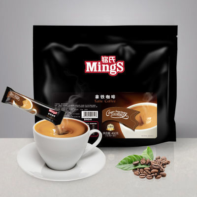 Mings铭氏 三合一拿铁速溶咖啡粉大包装学生30条装提神醒脑