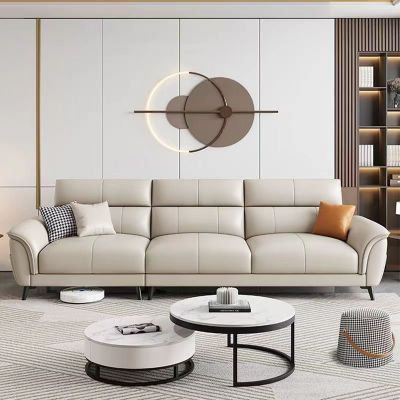 北欧极简科技布沙发客厅小户型现代简约新款轻奢家用直排网红沙发