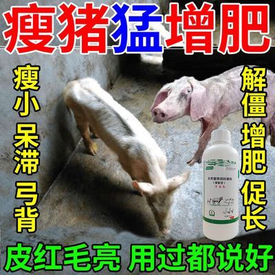 小猪光吃不长快速增肥长肉促长剂食欲不振猪用开胃僵猪药解僵灵