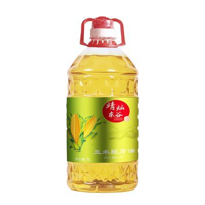 靖灿东谷 压榨玉米胚芽油5升食用油非转基因玉米油健康烘焙家用L
