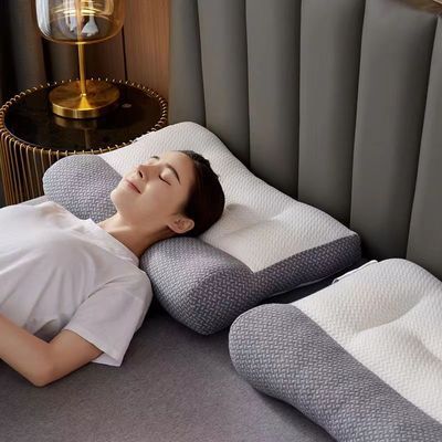 反牵引枕头枕芯护颈椎专用枕头成人家用助睡眠拉伸颈椎枕头舒适枕