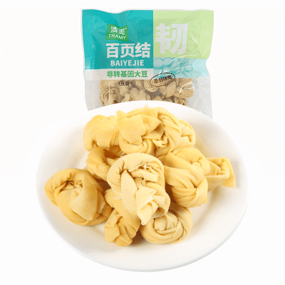 上海清美百叶结150g*4袋新鲜豆制品百页半成品手工千张结家庭速食