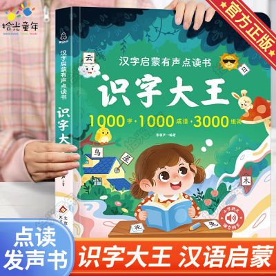 识字大王发声书汉字启蒙有声点读书幼儿学汉字趣味认字书籍幼儿园