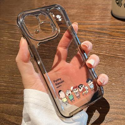 新款底部小新太空壳苹果14/15pro手机壳iPhone13软壳12透明防摔