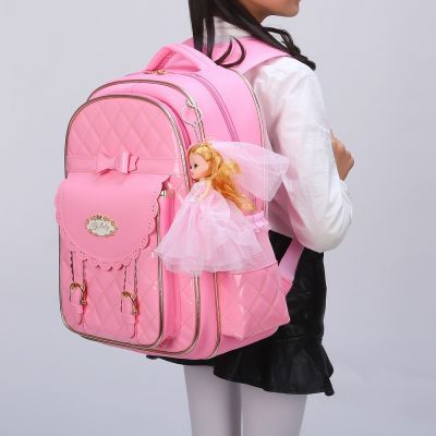 小学生女孩书包可爱处理一二三到六年级儿童大容量双肩包防水书包