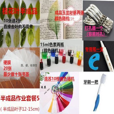 学生实验 毕业季活动 叶脉书签制作材料叶脉浆 自煮 半成品叶脉