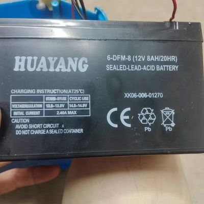 HUAYANG12v8ah蓄电池6-FMD-8.0UPS EPS 应急设备 电动喷雾器 电瓶