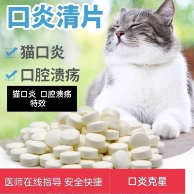 猫口炎口臭宠物犬猫专用口炎口腔溃疡肉芽肿猫咪口炎流口水强效药