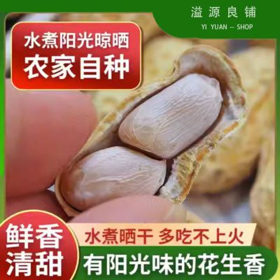 【量大实惠】溢泓源铺农家新果水煮咸干花生太阳日晒口感软糯鲜甜