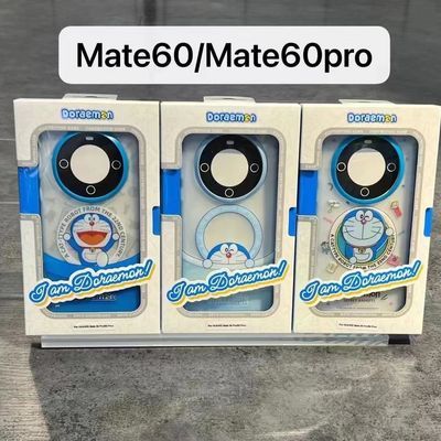 ROCK多啦A梦适用华为Mate 60Pro手机壳Mate 60卡通可爱磁吸保护套