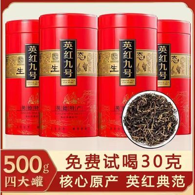 英红九号英德红茶4罐500克2023新茶叶老树高山浓香型特产年货送礼