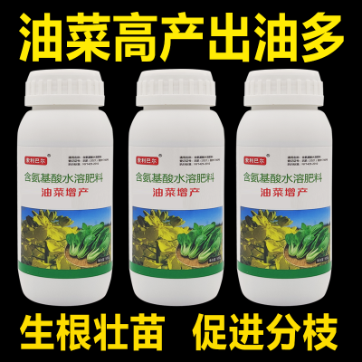 油菜丰产粒粒提高出油率促花授粉抗倒伏籽粒饱满氨基酸专用叶面肥