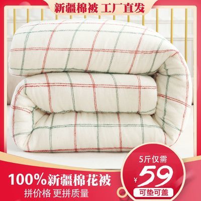 纯棉被子被芯棉被冬被加厚床垫棉絮褥子棉被芯全棉保暖宿舍垫被褥