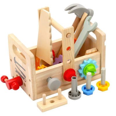 儿童仿真修理工具箱拼装螺丝益智螺母男孩拆装宝宝套装早教玩具