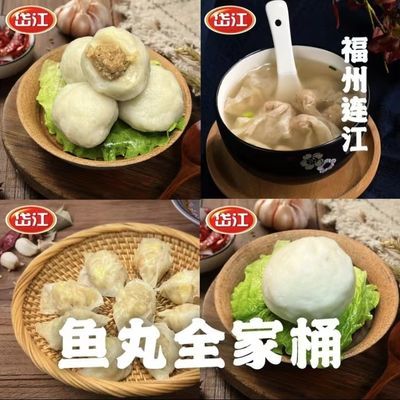 岱江【鱼丸全家桶】福州特产手工鱼丸多种丸料火锅搭配组正宗组合