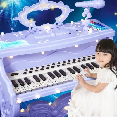 儿童钢琴玩具初学者多功能电子琴带麦克风3-6岁宝宝早教益智女孩1