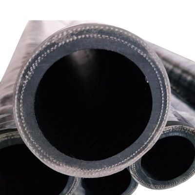 黑色夹布加厚橡胶管耐高温高压专用水管抽水排水加布橡胶软管