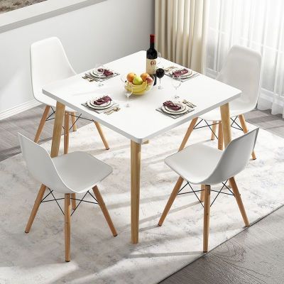 餐桌家用小户型北欧餐桌椅组合现代简约饭桌长方形出租房吃饭桌子