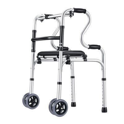 康复行走助行器可坐术后行走防摔轮椅老人专用腿伤单脚康复助步器