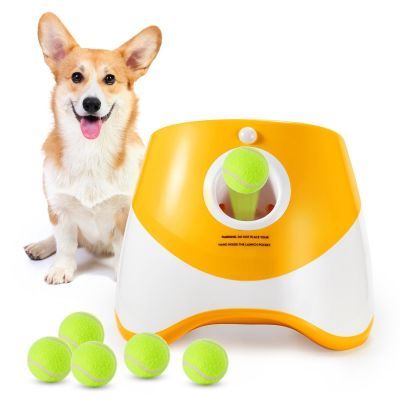 宠物狗狗玩具自动发球可调距离犬训练网红户外自动遛狗神器网球机