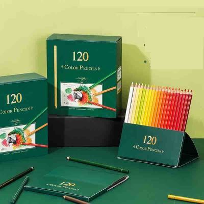 2启励 120色彩色铅笔大师级 油性彩铅QL1048画室彩铅彩色铅笔炫彩