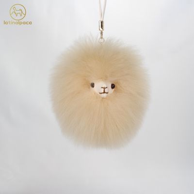 LATINALPACA品牌秘鲁进口婴羊驼毛挂件包挂毛绒可爱钥匙扣