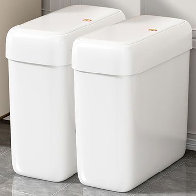 佳帮手新款垃圾桶带盖大号容量家用手按式夹缝客厅卧室厕所卫生间