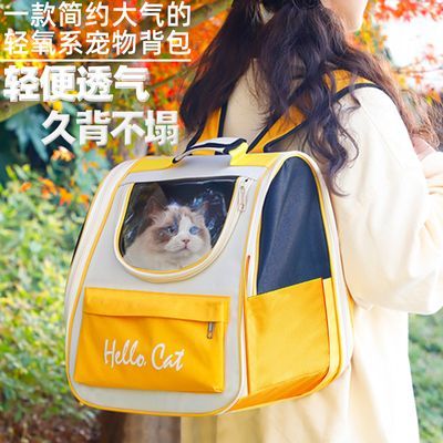 猫包外出便携宠物外出双肩书包四季通用大容量猫笼手提透气兔子包