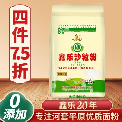 内蒙古河套平原鑫乐面粉无添加优质沙粒粉家用小袋绿色食品1.2kg