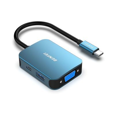 BENFEI TypeC拓展坞 带HDMI/VGA输出 USB3.0 PD快充